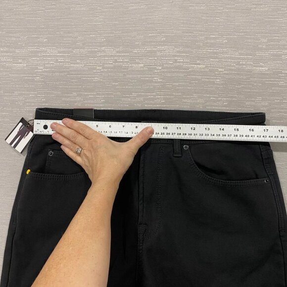 CAT Caterpillar Work Pants Mens 34 x 32 Black Canvas Fleece Lined Insulated - Picture 7 of 12